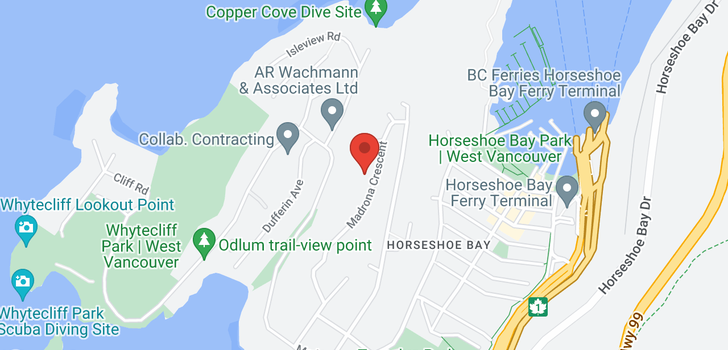 map of 6555 MADRONA CRESCENT